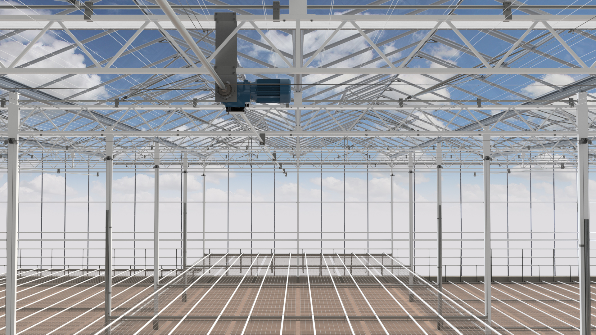 Hoisted heating with gauze