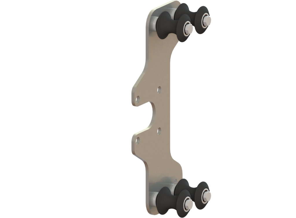 Roller brackets for vertical screening