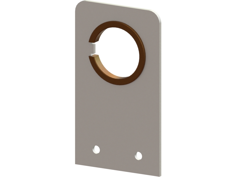 Slide bearing plate 5/4 straight