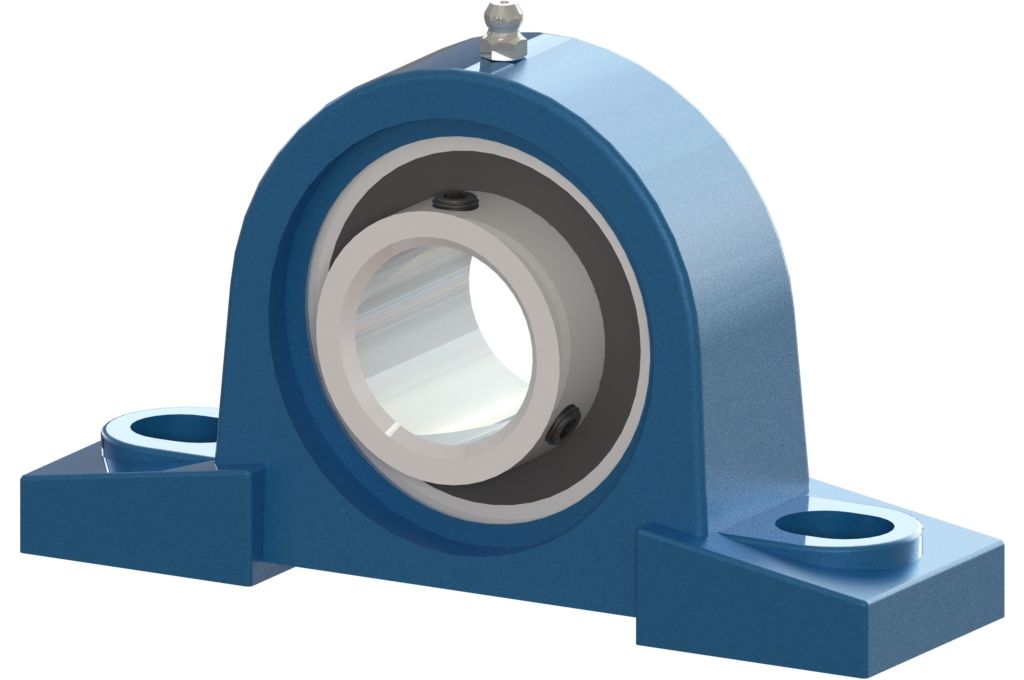 Solid bearing block