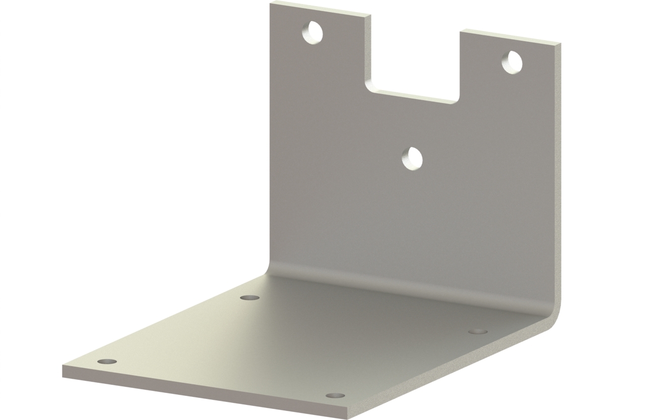 P.MP.GW.H.A90 Mounting plate GW right angle A90 H101