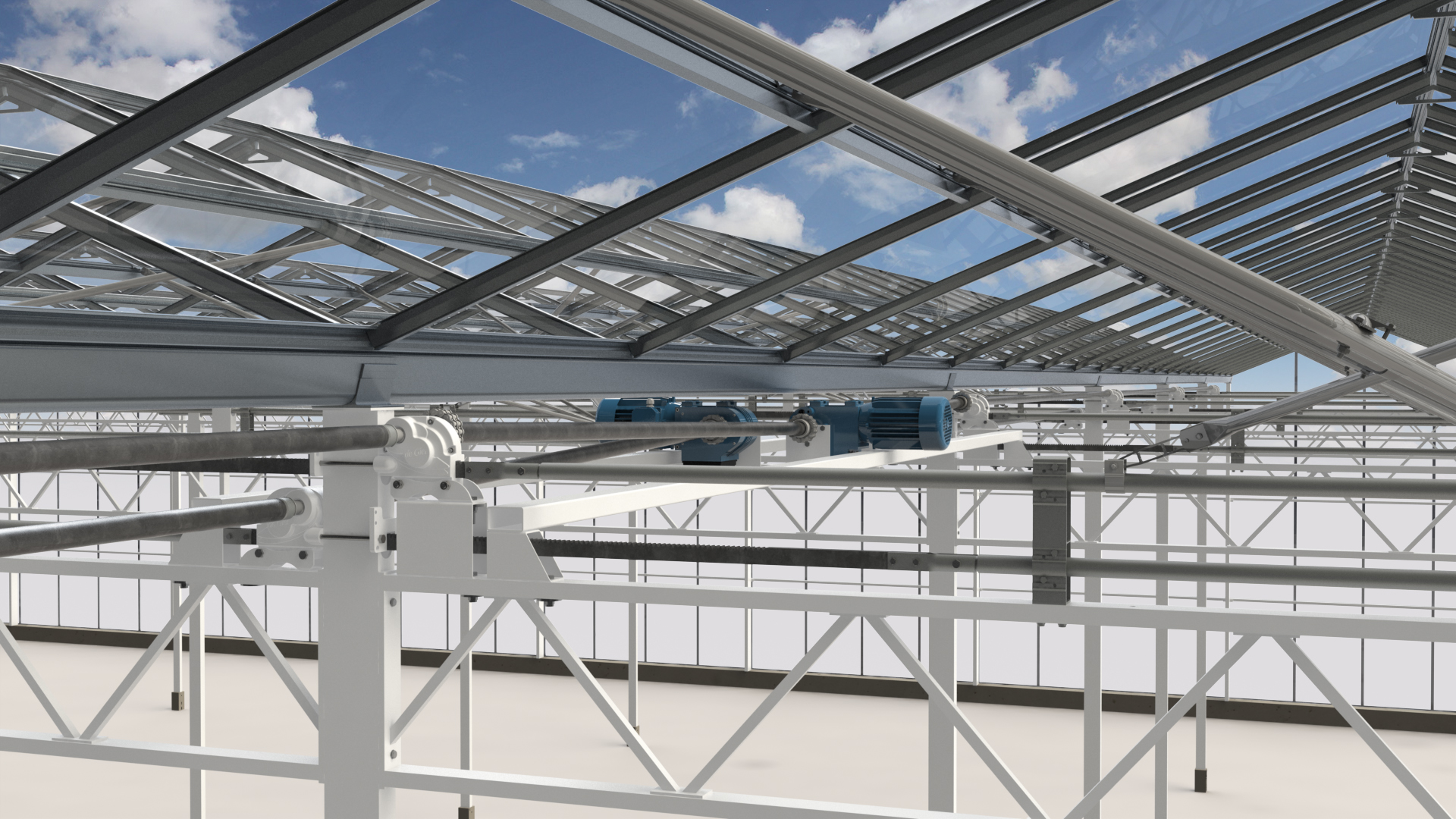 Truss-rail ventilation Continuous ridge ventilation